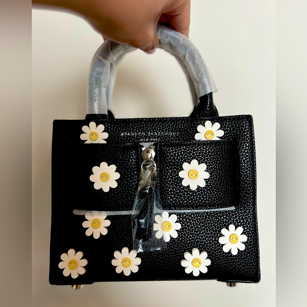Brandon Blackwood Daisy Flowers Kuei Bag Mini Tote/ Crossbody